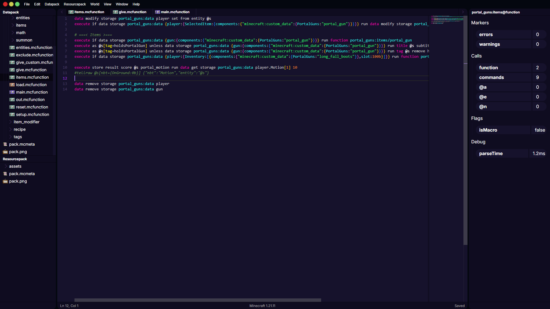 Scythe — The IDE for Minecraft Datapacks